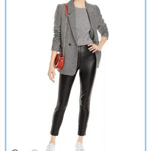 Vince Camuto Faux Leather Skinny Pull on Pants - Size Large Petite